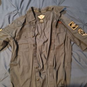Harley Davidson button shirt
